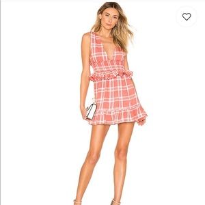 Paradise plaid Dress Majorelle